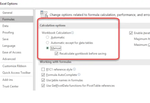 Calculate Only Some Excel Workbook Formulas Calculate Only Some Excel Workbook Formulas
